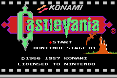 Castlevania [Classic NES Series] screenshot 3 for GameBoy Advance